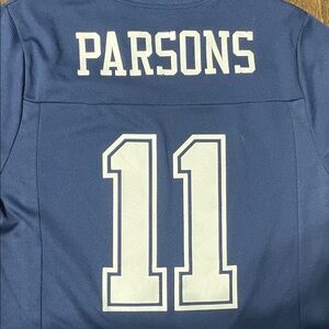 Nike Men's Blue Jersey with White Parsons 11